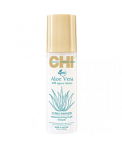 CHI Aloe Vera with Agava Nectar Moisturizing Curl Cream - Крем для укладки увлажняющий для вьющихся волос 147 мл 